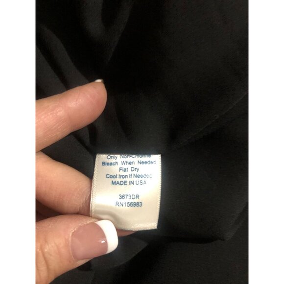 Allison Joy Sleeveless Dress Womens Size Large Abstract Black Multicolor Shift - Picture 7 of 8